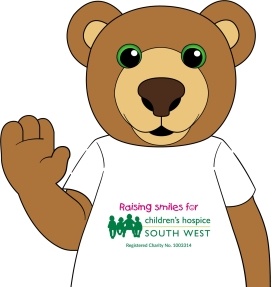 CHSW bear mascot waving